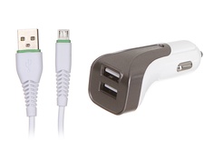 Зарядное устройство Maimi T20 2xUSB 2400mAh + Cable microUSB White