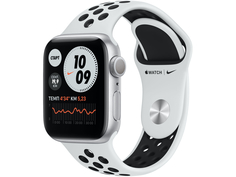 Умные часы APPLE Watch Nike Series 6 40mm Silver Aluminium Case with Pure Platinum/Black Nike Sport Band M00T3RU/A