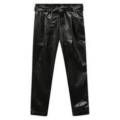 Брюки из эко-кожи MSGM kids