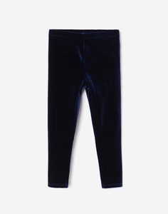 Синие велюровые леггинсы для девочки Gloria Jeans