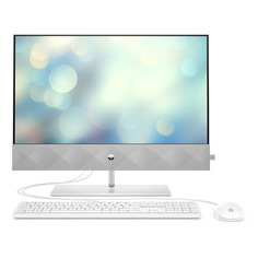 Моноблок HP Pavilion 24-k0005ur, 23.8", AMD Ryzen 3 4300U, 4ГБ, 128ГБ SSD, AMD Radeon Graphics, Free DOS 3.0, белый [14q26ea]