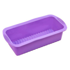 Форма для выпечки Bradex TK 0426 прямоуг. 27x12.5x7.5см силикон фиолетовый