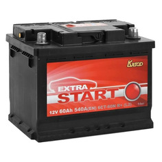 Аккумулятор автомобильный КАТОД EXTRA START Extra Start 60Ач 540A [6ст-60n r+ (l2)]