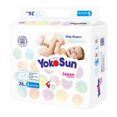YOKOSUN Comfort S подгузники, 0-6 кг, 26 шт.