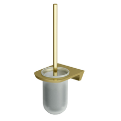 Щетка для унитазов подвесная Wasserkraft матовое золото Aisch k-592