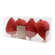 Набор шишек на елку Kaemingk 12х7 см 4 шт 28522