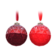 Набор шаров на елку Kaemingk 3 шт 8 см стекло