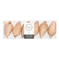 Набор шишек на елку Kaemingk 8 см 6 шт