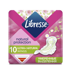 Прокладки Libresse Ultra + Natural 10 шт