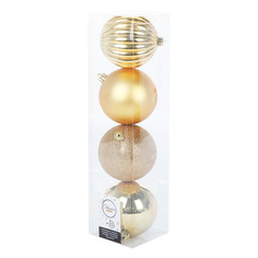 Набор шариков на елку Kaemingk 10 см 4 шт