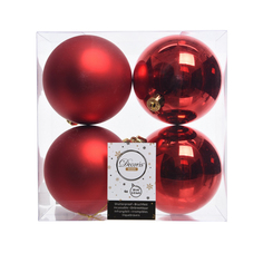 Набор шариков на елку Kaemingk 10 см 4 шт 22168