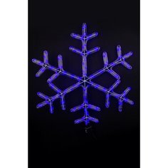 Световая фигура снежинка 144 LED IP44 56 см синий постоянный System Prof