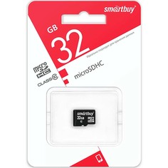 Карта памяти MicroSD Smartbuy 32GB Class 10 LE (SB32GBSDCL10-00LE) 32GB Class 10 LE (SB32GBSDCL10-00LE)