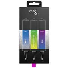 Чернила для 3D ручки Creopop 3А Чувствит.к темп-ре Blue/Green/Purple (SKU008)