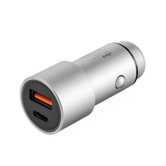 Автомобильное зарядное устройство uBear USB-C/USB-A, Grey (CC04GR01-AD)