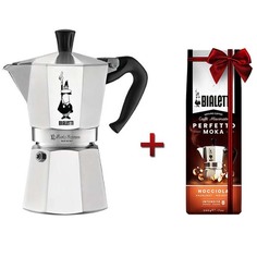 Кофейник Bialetti Moka Express 6 порц.+кофе молотый Hazelnut 200г Moka Express 6 порц.+кофе молотый Hazelnut 200г