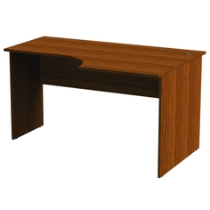 Стол компьютерный СП мебель 640244 Эко орех, письменный эргоном.(140*90*74см)