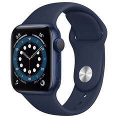 Смарт-часы Apple Watch S6 44mm Blue Aluminum Case with Deep Navy Sport Band (M00J3RU/A) Watch S6 44mm Blue Aluminum Case with Deep Navy Sport Band (M00J3RU/A)