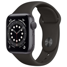 Смарт-часы Apple Watch S6 44mm Space Gray Aluminum Case with Black Sport Band (M00H3RU/A) Watch S6 44mm Space Gray Aluminum Case with Black Sport Band (M00H3RU/A)