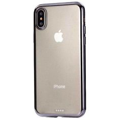 Чехол для iPhone EVA силикон. iPhone X/Xs Прозрачн./Черный