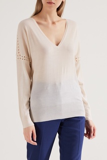 Белый джемпер с отверстиями Chloé