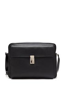 Черная сумка-портфель Prada