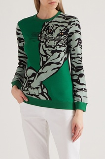 Зеленый свитшот с тигром Valentino