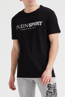 Черная футболка с надписью Plein Sport