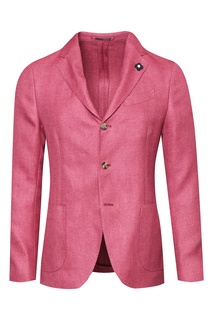 Розовый шерстяной пиджак Lardini