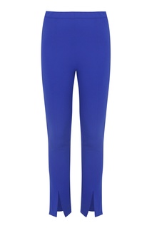 Синие трикотажные брюки с разрезами Marina Rinaldi