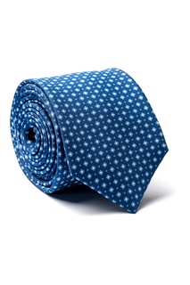 Комплект из шелкового галстука и платка с принтом Silvio Fiorello