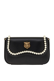 Кожаная сумка с декором Gucci