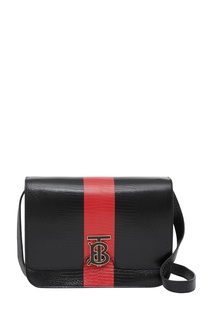 Черная сумка из тисненной кожи Burberry