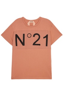 Розовая футболка с перфорацией No21