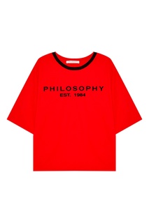 Красная футболка с логотипом Philosophy Di Lorenzo Serafini