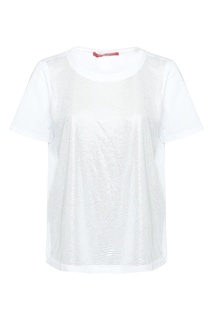 Белая футболка с кристаллами Marina Rinaldi