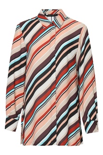 Блуза в разноцветную полоску Marina Rinaldi