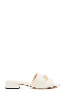 Мюли белого цвета Zumi Gucci