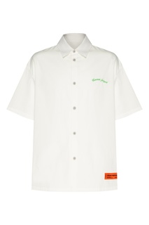 Белая рубашка с надписью «Стиль» Heron Preston