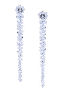 Серьги с голубыми кристаллами Simone Rocha