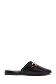 Черные кожаные мюли Gucci