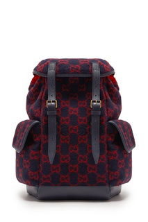 Красно-синий рюкзак с монограммами GG Gucci
