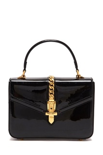 Черная сумка из лаковой кожи Sylvie 1969 Gucci
