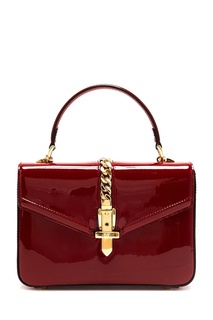 Красная сумка из лаковой кожи Sylvie 1969 Gucci