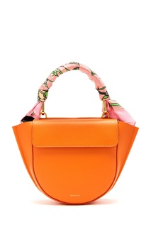 Оранжевая кожаная сумка Hortensia Wandler