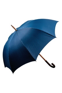 Синий зонт-трость с мелким принтом Maglia Francesco