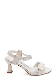 Босоножки из светло-бежевой кожи Hydra Calf 70 Manolo Blahnik