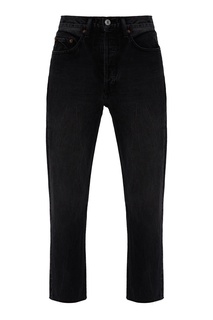Укороченные черные джинсы с высокой посадкой Re/Done