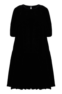 Черное бархатное платье мини Alexa Cecilie Bahnsen
