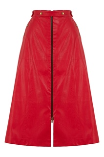 Красная юбка из эко кожи Laroom